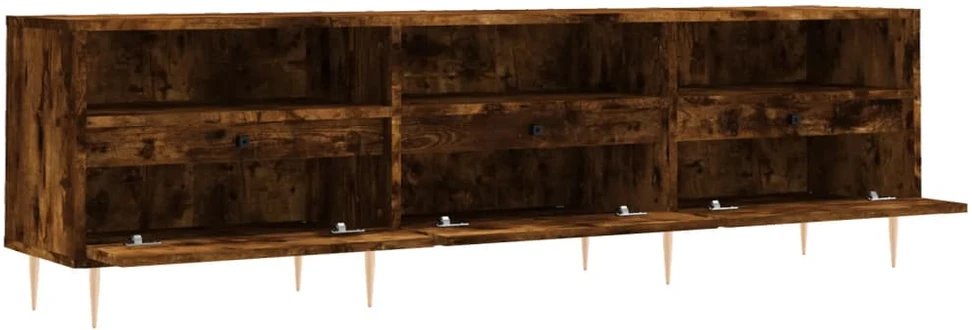 TV staliukas Televizoriaus spintelė, dūminio ąžuolo, 150x30x44,5cm, mediena