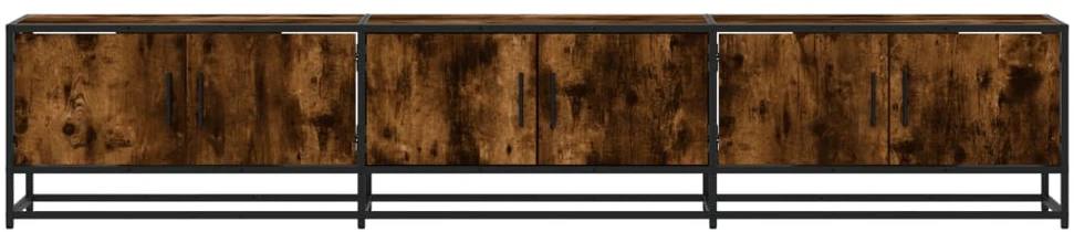 TV staliukas Televizoriaus spintelė, dūminio ąžuolo, 210x35x41cm, mediena