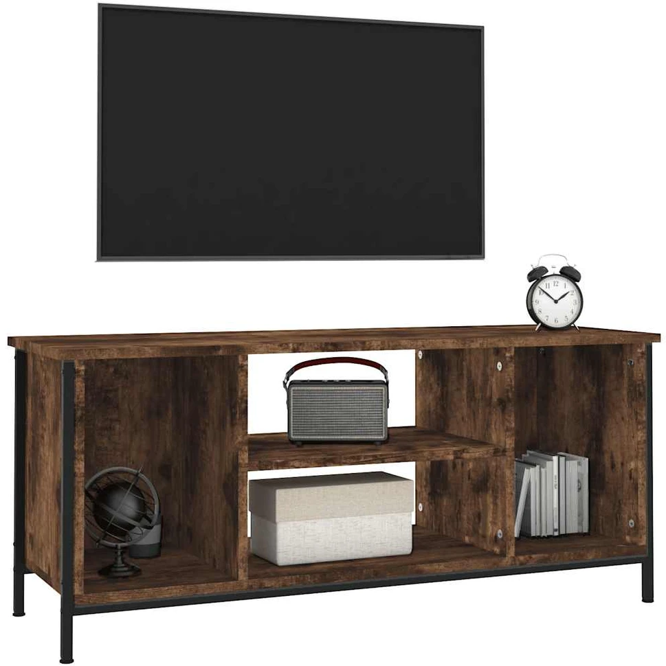 TV staliukas Televizoriaus spintelė, dūminio ąžuolo, 102x35x45cm, mediena