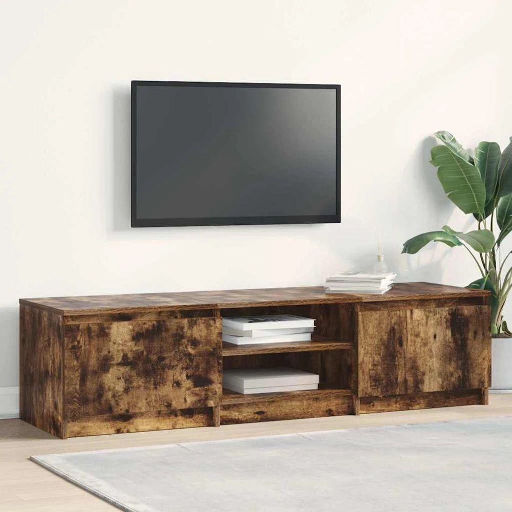 TV staliukas Televizoriaus spintelė, dūminio ąžuolo, 140x40x35,5cm, mediena