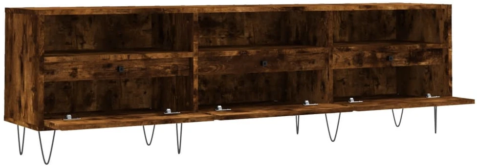 TV staliukas Televizoriaus spintelė, dūminio ąžuolo, 150x30x44,5cm, mediena