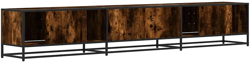 TV staliukas Televizoriaus spintelė, dūminio ąžuolo, 240x35x41cm, mediena