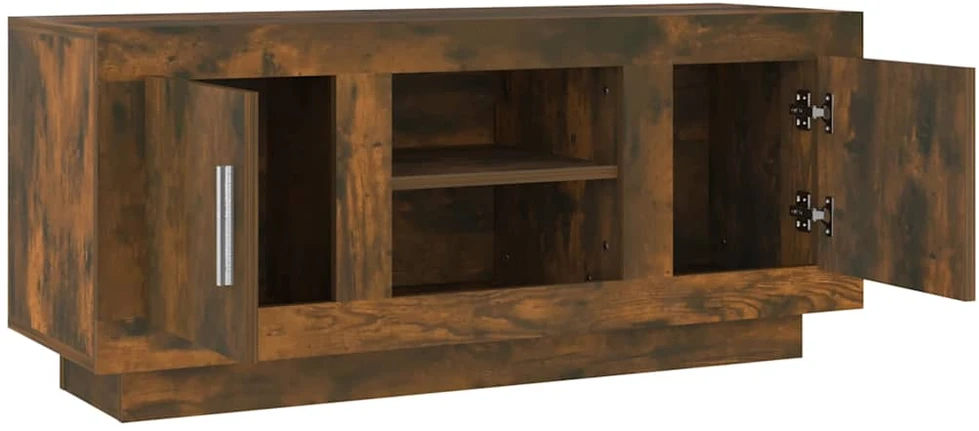 TV staliukas Televizoriaus spintelė, dūminio ąžuolo, 102x35x45cm, mediena
