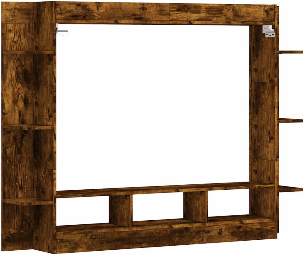 TV staliukas Televizoriaus spintelė, dūminio ąžuolo, 152x22x113cm, mediena