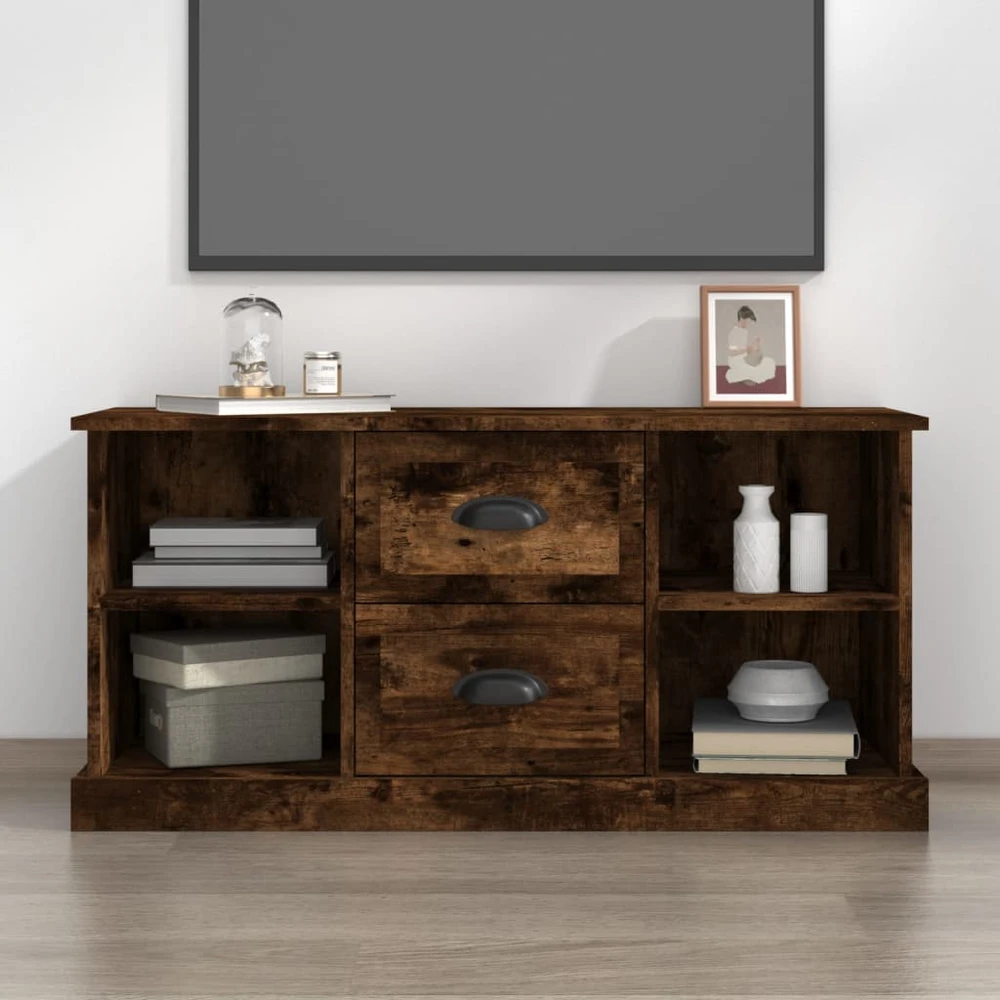TV staliukas Televizoriaus spintelė, dūminio ąžuolo, 99,5x35,5x48cm, mediena