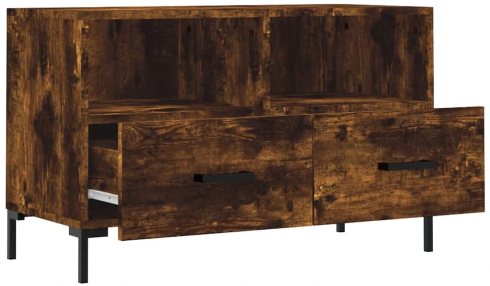 TV staliukas Televizoriaus spintelė, dūminio ąžuolo, 80x36x50cm, mediena