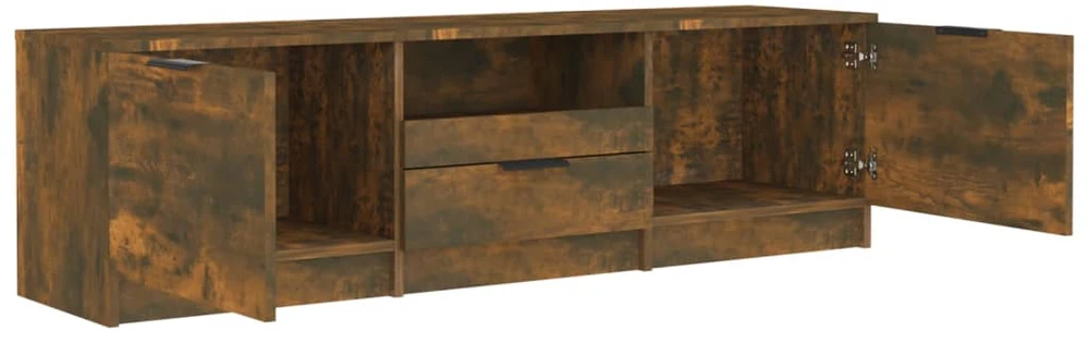 TV staliukas Televizoriaus spintelė, dūminio ąžuolo, 140x35x40cm, mediena