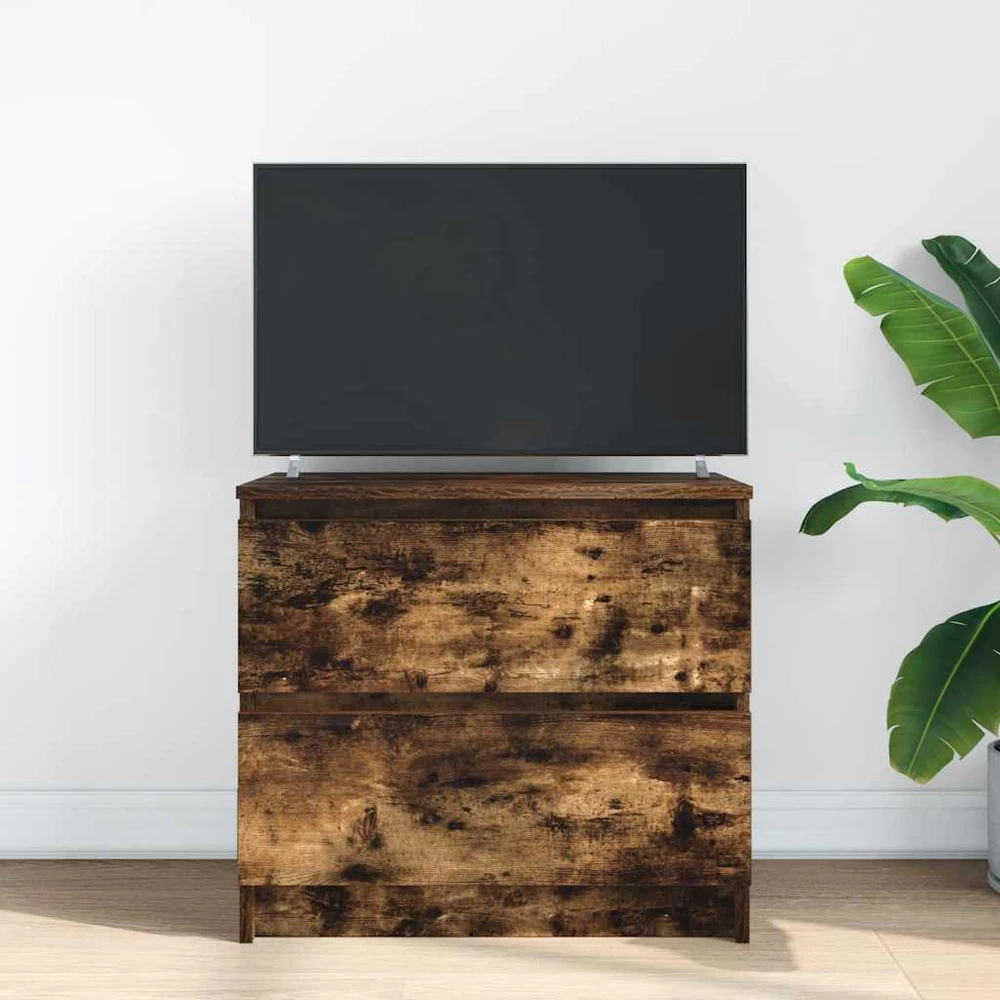 TV staliukas Televizoriaus spintelė, dūminio ąžuolo, 60x35x54 cm, mediena