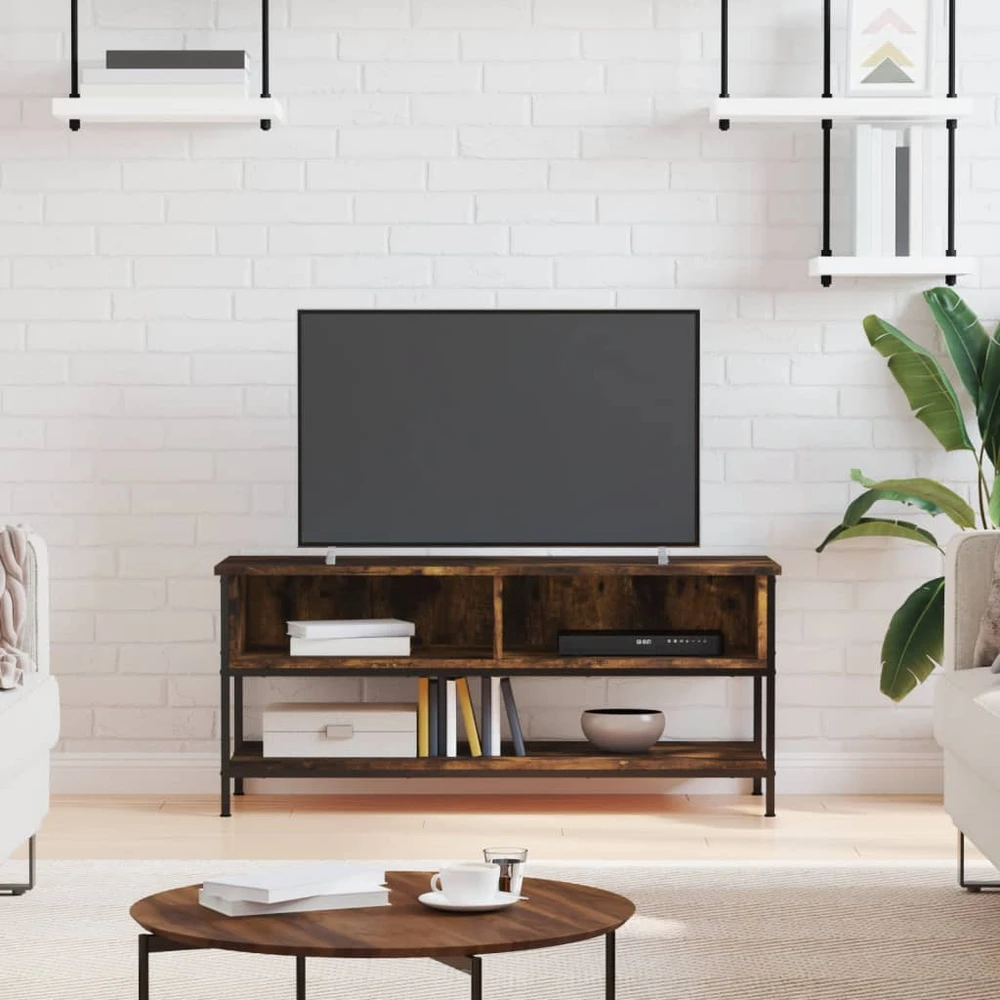 TV staliukas Televizoriaus spintelė, dūminio ąžuolo, 100x35x45cm, mediena