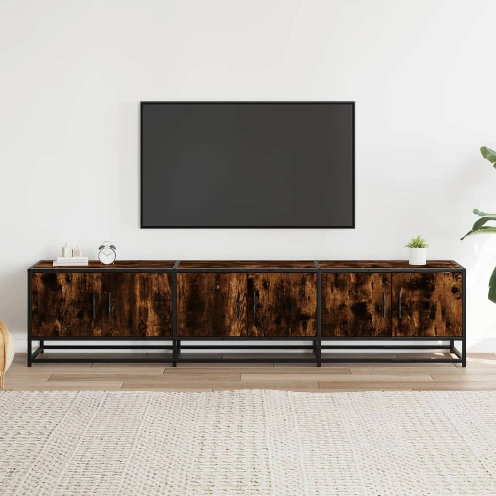 TV staliukas Televizoriaus spintelė, dūminio ąžuolo, 180x35x41cm, mediena