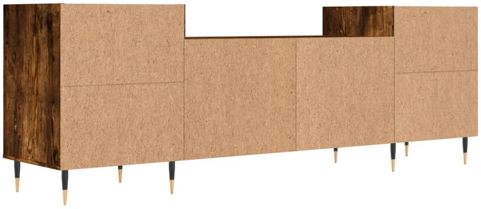 TV staliukas Televizoriaus spintelė, dūminio ąžuolo, 160x35x55cm, mediena