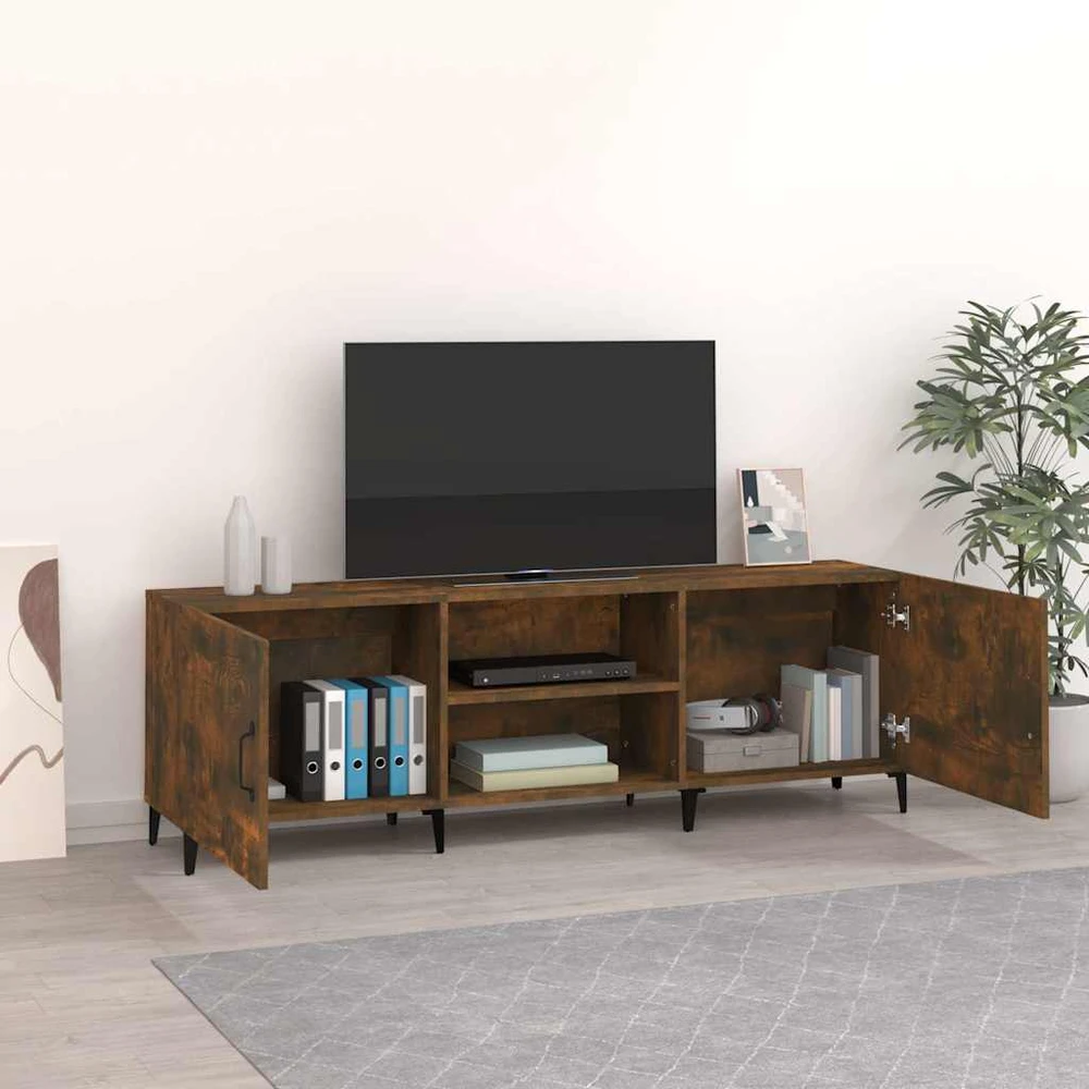 TV staliukas Televizoriaus spintelė, dūminio ąžuolo, 150x30x50cm, mediena