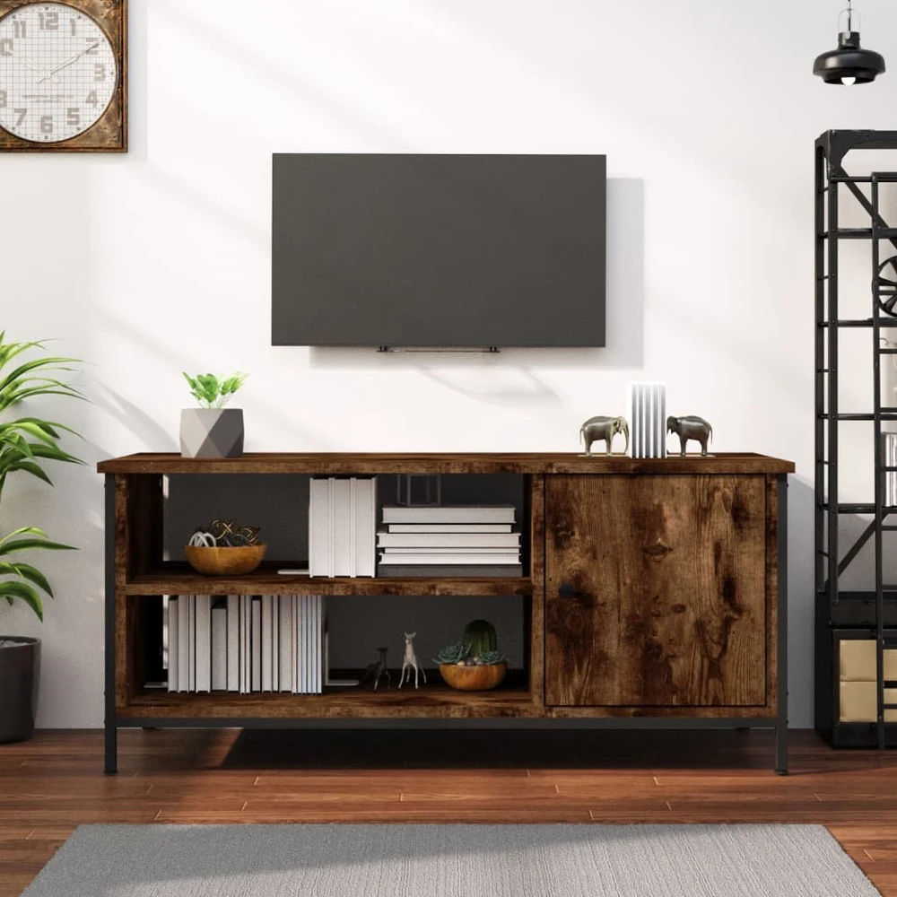 TV staliukas Televizoriaus spintelė, dūminio ąžuolo, 100x40x45cm, mediena
