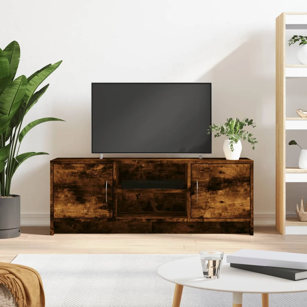 TV staliukas Televizoriaus spintelė, dūminio ąžuolo, 102x30x37,5cm, mediena