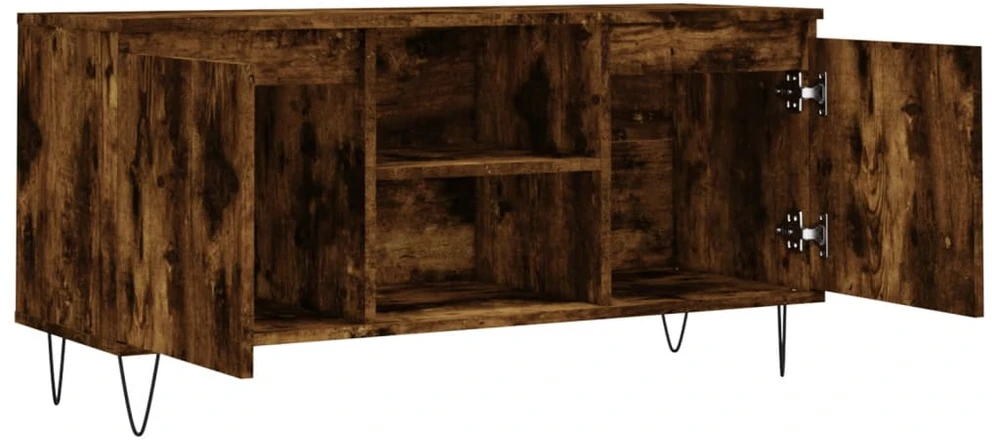 TV staliukas Televizoriaus spintelė, dūminio ąžuolo, 104x35x50cm, mediena