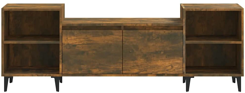TV staliukas Televizoriaus spintelė, dūminio ąžuolo, 160x35x55cm, mediena