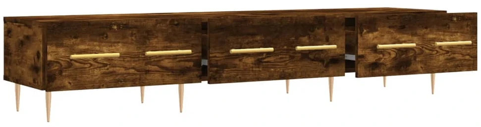 TV staliukas Televizoriaus spintelė, dūminio ąžuolo, 150x36x30cm, mediena