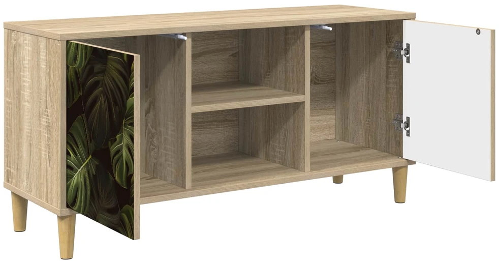 TV staliukas Televizoriaus spintelė ELBURG 102 x 33 x 50 cm Sonoma ąžuolo