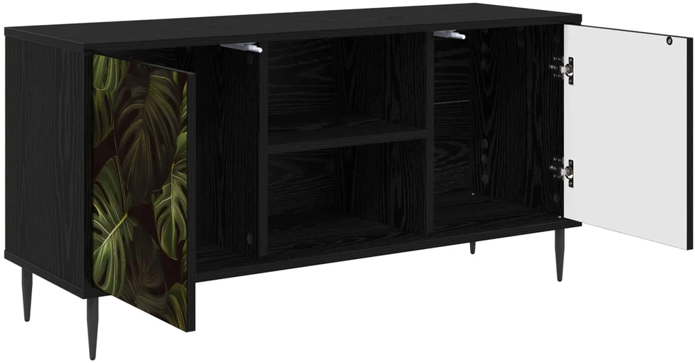 TV staliukas Televizoriaus spintelė ELBURG 102 x 33 x 51 cm Juodojo ąžuolo