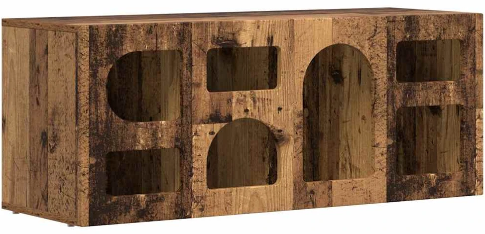 TV staliukas Televizoriaus spintelė ELST 100 x 35 x 40 cm Senas medis