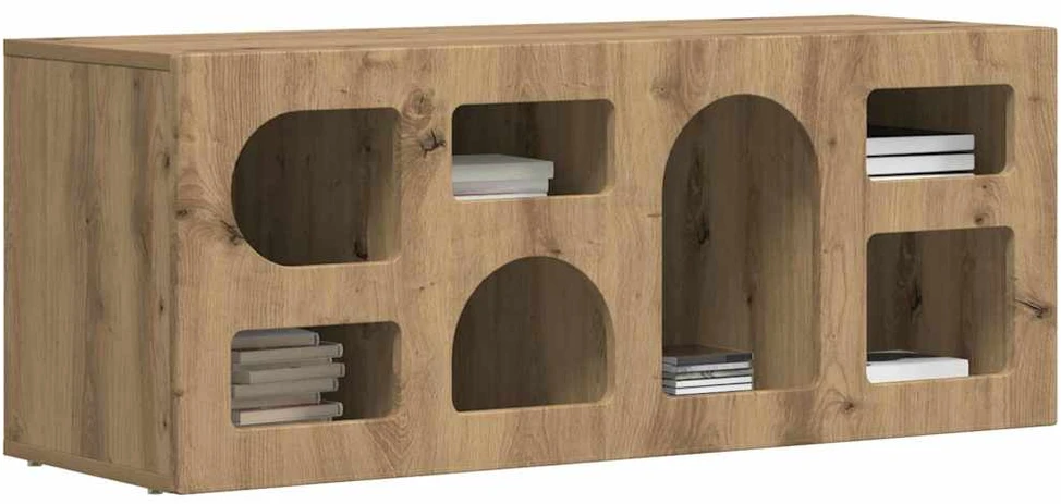 TV staliukas Televizoriaus spintelė ELST 100 x 35 x 40 cm Amatininkų ąžuolas