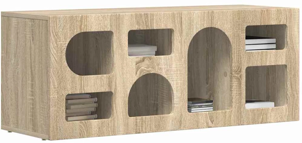 TV staliukas Televizoriaus spintelė ELST 100 x 35 x 40 cm Sonoma ąžuolas