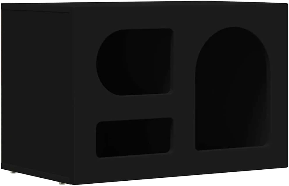 TV staliukas Televizoriaus spintelė ELST 60 x 35 x 40 cm Juoda