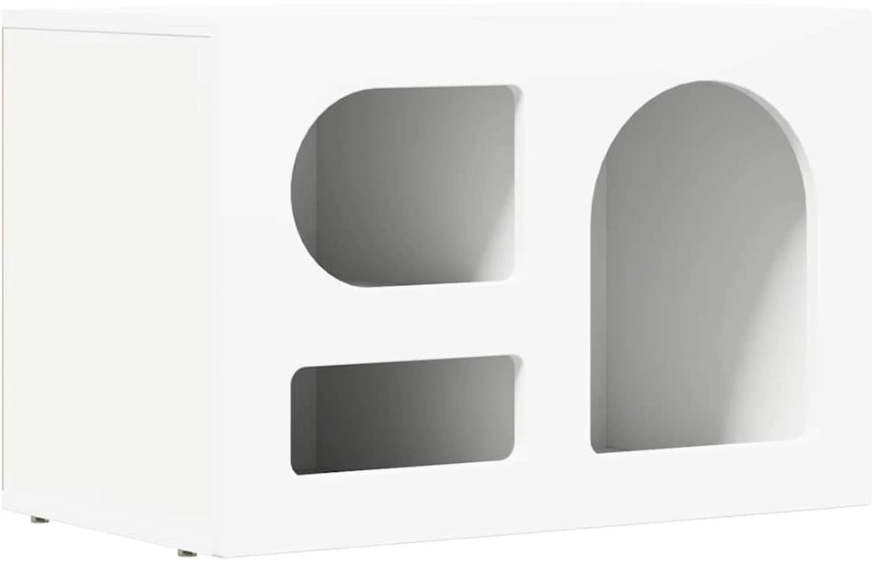 TV staliukas Televizoriaus spintelė ELST 60 x 35 x 40 cm Balta
