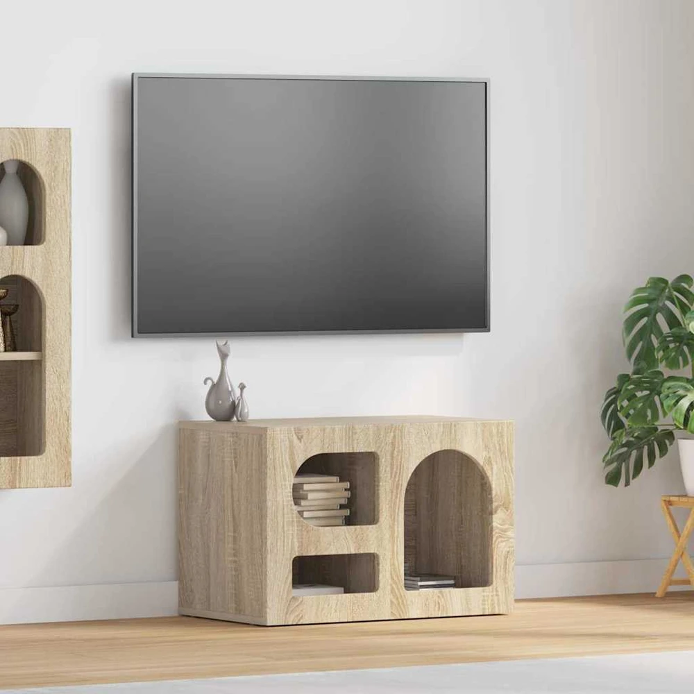 TV staliukas Televizoriaus spintelė ELST 60 x 35 x 40 cm Sonoma ąžuolas