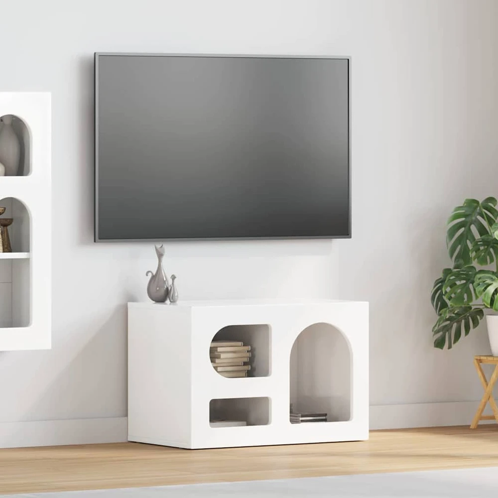 TV staliukas Televizoriaus spintelė ELST 60 x 35 x 40 cm Apdirbta mediena