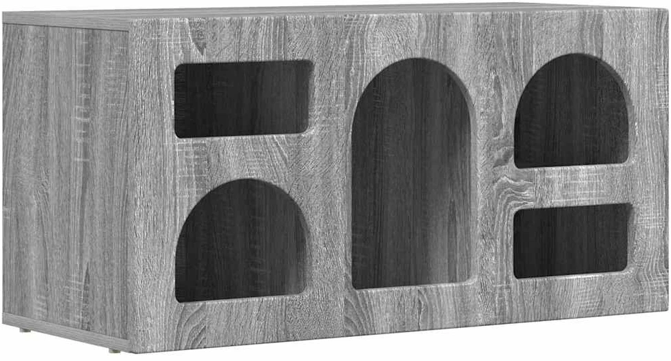 TV staliukas Televizoriaus spintelė ELST 80 x 35 x 40 cm Pilkas Sonoma