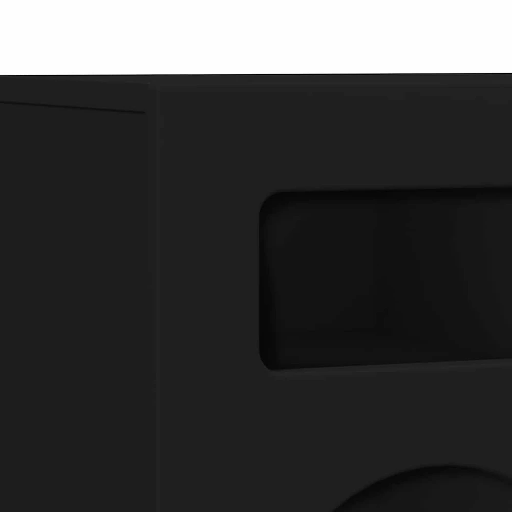 TV staliukas Televizoriaus spintelė ELST 80 x 35 x 40 cm Juoda