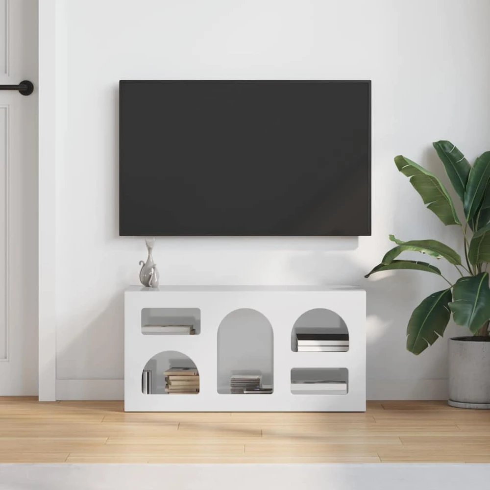 TV staliukas Televizoriaus spintelė ELST 80 x 35 x 40 cm Apdirbta mediena