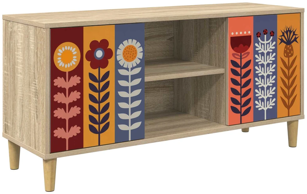 TV staliukas Televizoriaus spintelė ESSEN 102 x 33 x 50 cm Sonoma ąžuolo