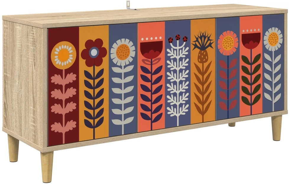 TV staliukas Televizoriaus spintelė ESSEN 102 x 33 x 50 cm Sonoma ąžuolo