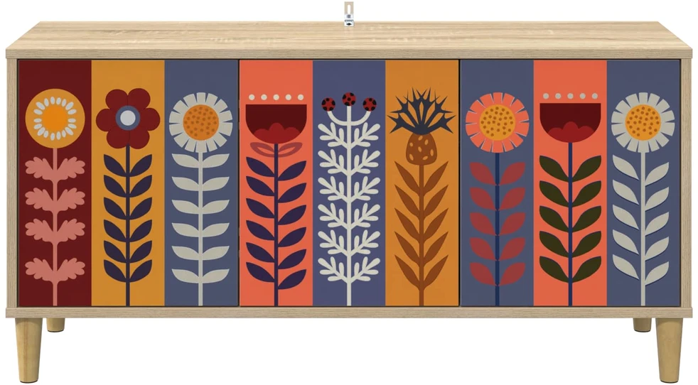 TV staliukas Televizoriaus spintelė ESSEN 102 x 33 x 50 cm Sonoma ąžuolo