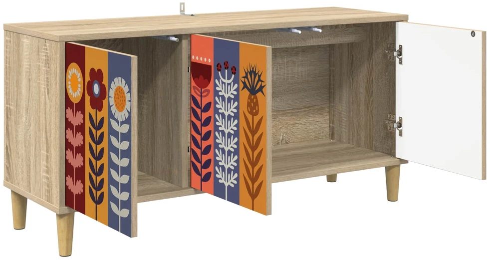 TV staliukas Televizoriaus spintelė ESSEN 102 x 33 x 50 cm Sonoma ąžuolo