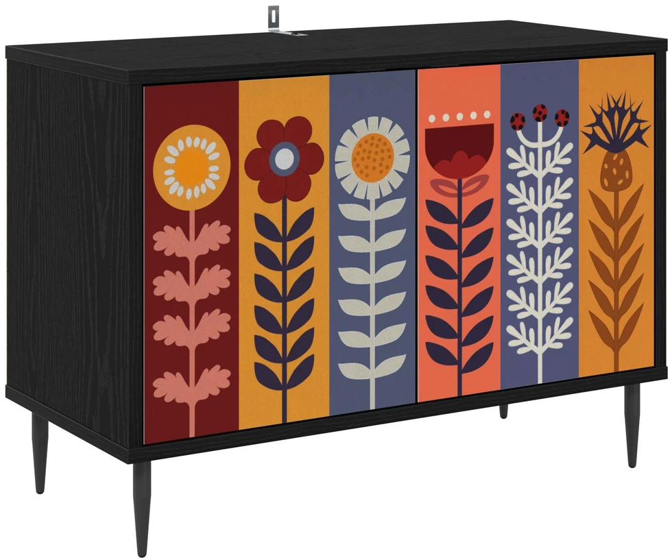 TV staliukas Televizoriaus spintelė ESSEN 69 x 33 x 50,5 cm Juodojo ąžuolo