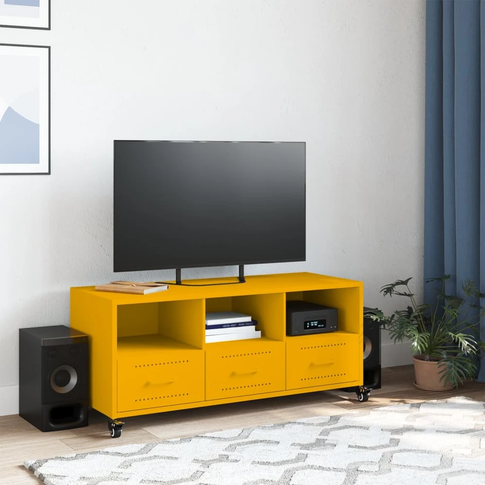 TV staliukas Televizoriaus spintelė, garstyčių, 100,5x39x43,5cm, plienas