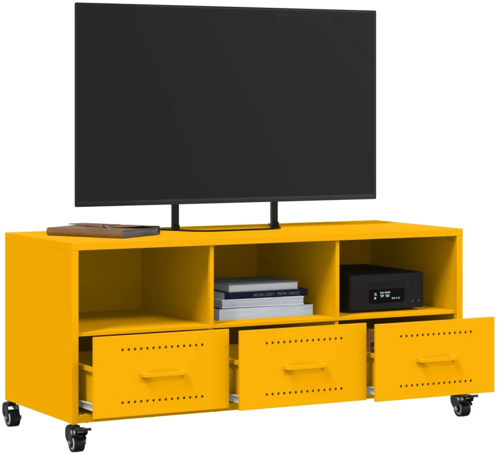 TV staliukas Televizoriaus spintelė, garstyčių, 100,5x39x43,5cm, plienas