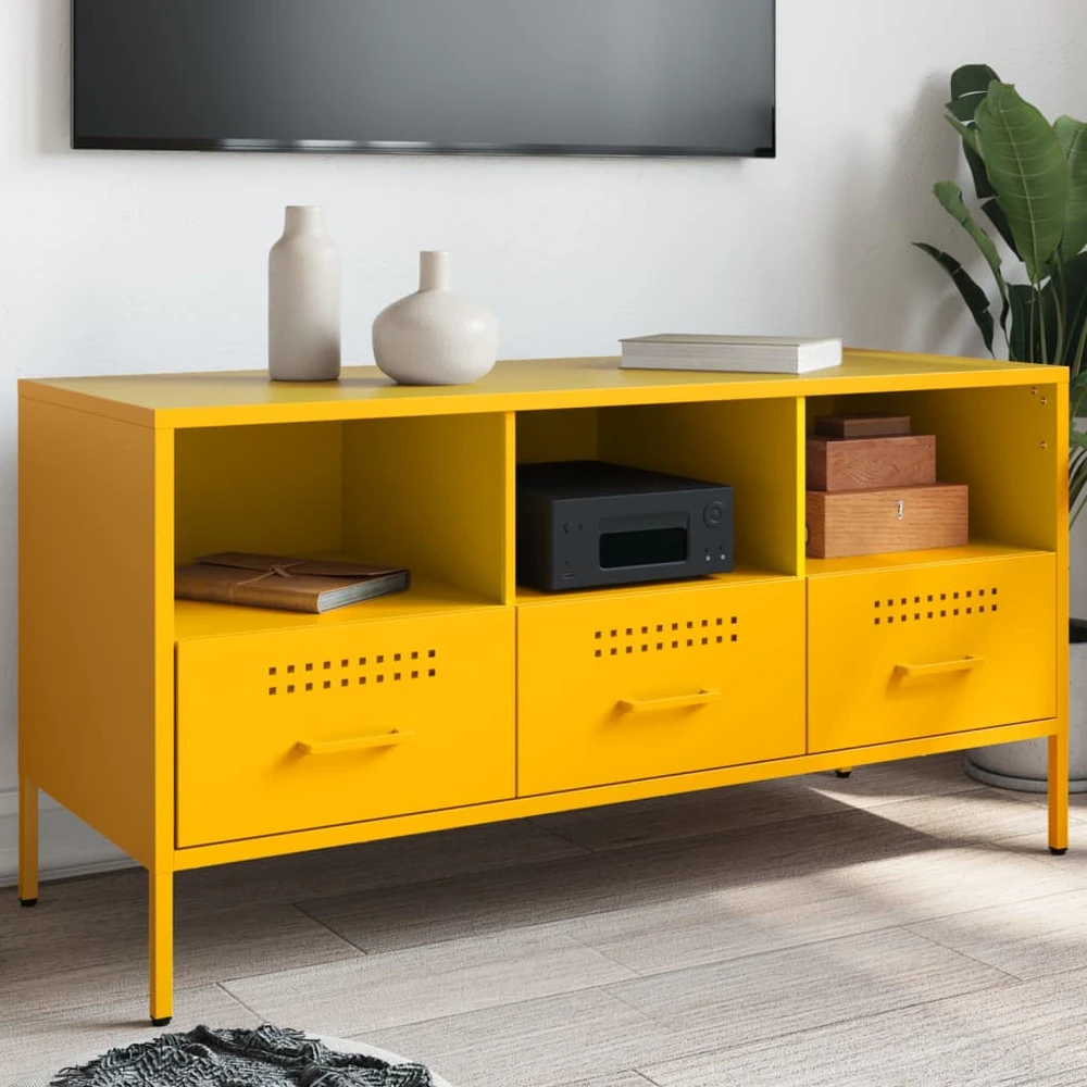 TV staliukas Televizoriaus spintelė, garstyčių, 100,5x39x50,5cm, plienas