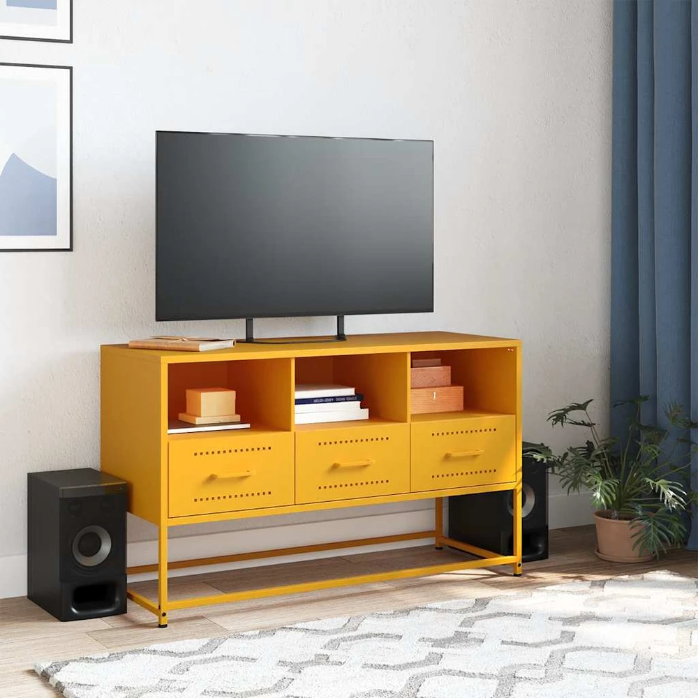 TV staliukas Televizoriaus spintelė, garstyčių, 100,5x39x60,5cm, plienas