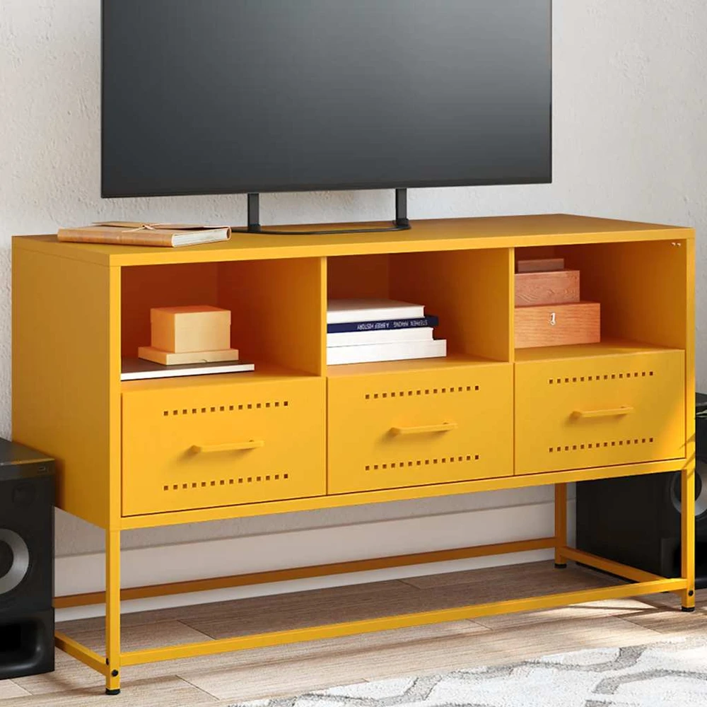 TV staliukas Televizoriaus spintelė, garstyčių, 100,5x39x60,5cm, plienas