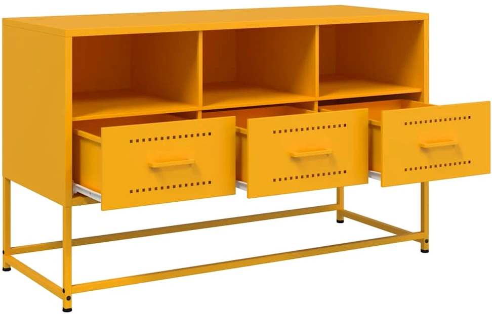 TV staliukas Televizoriaus spintelė, garstyčių, 100,5x39x60,5cm, plienas