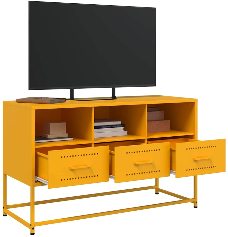TV staliukas Televizoriaus spintelė, garstyčių, 100,5x39x60,5cm, plienas