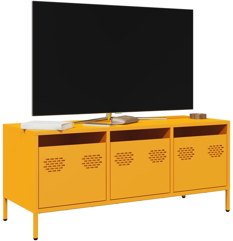TV staliukas Televizoriaus spintelė, garstyčių, 101,5x39x43,5cm, plienas