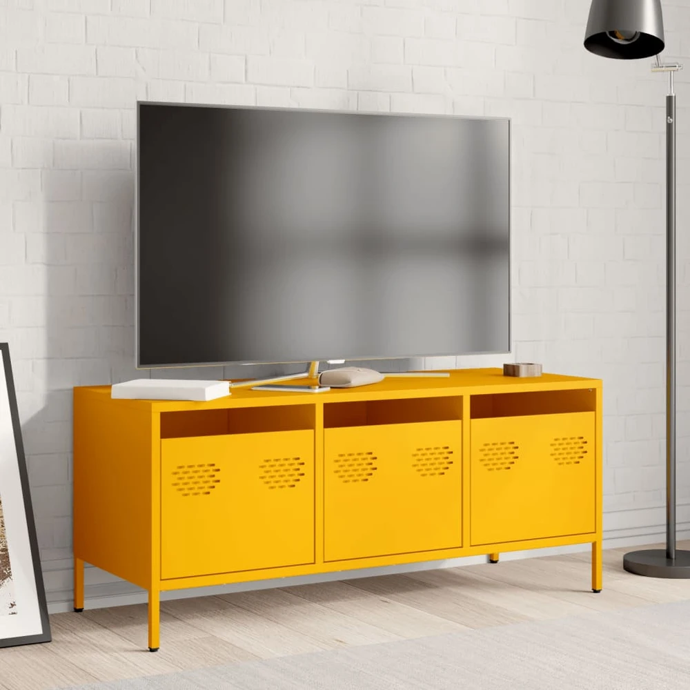 TV staliukas Televizoriaus spintelė, garstyčių, 101,5x39x43,5cm, plienas