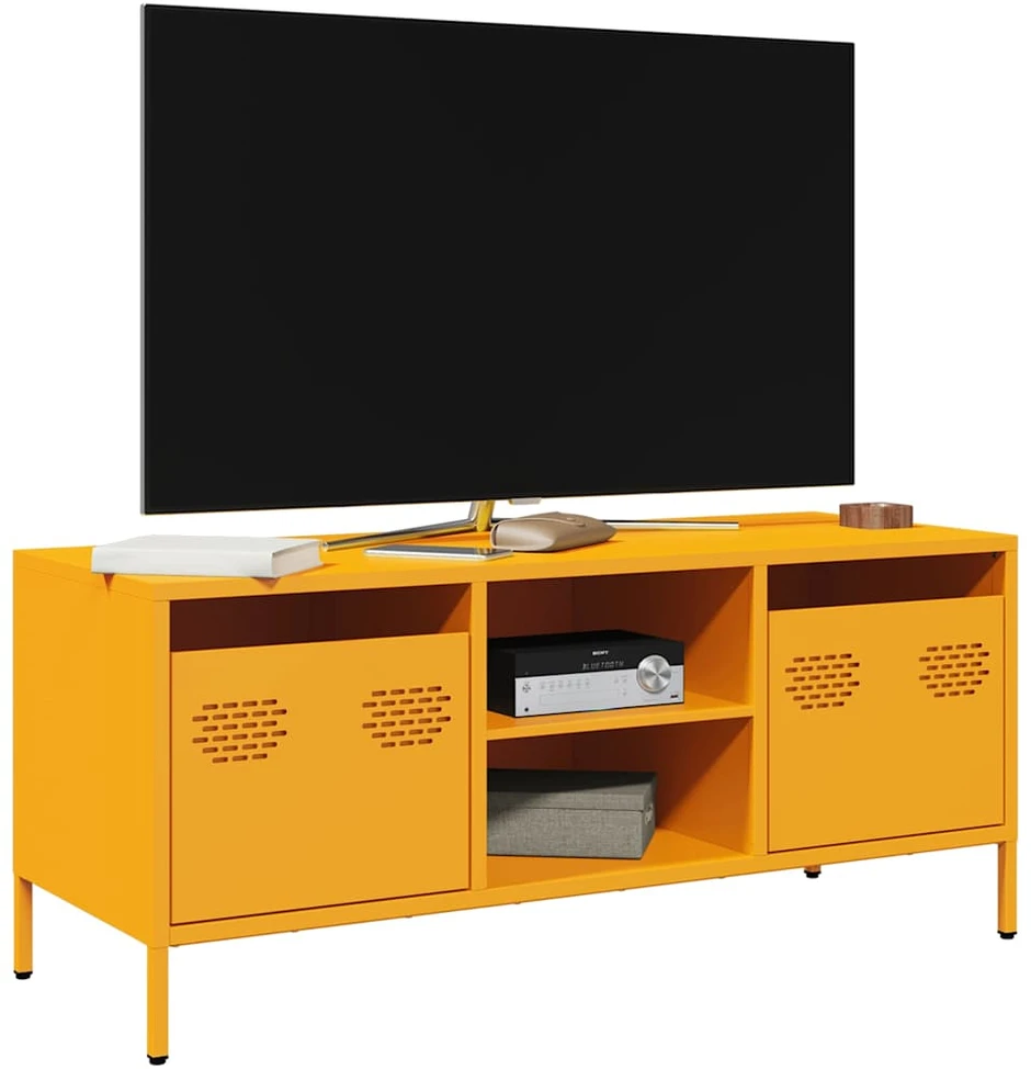 TV staliukas Televizoriaus spintelė, garstyčių, 101,5x39x43,5cm, plienas