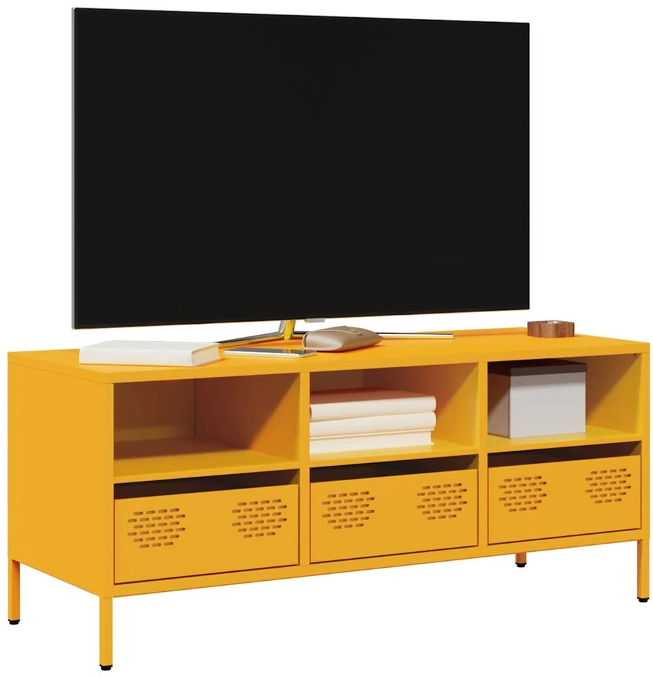 TV staliukas Televizoriaus spintelė, garstyčių, 101,5x39x43,5cm, plienas