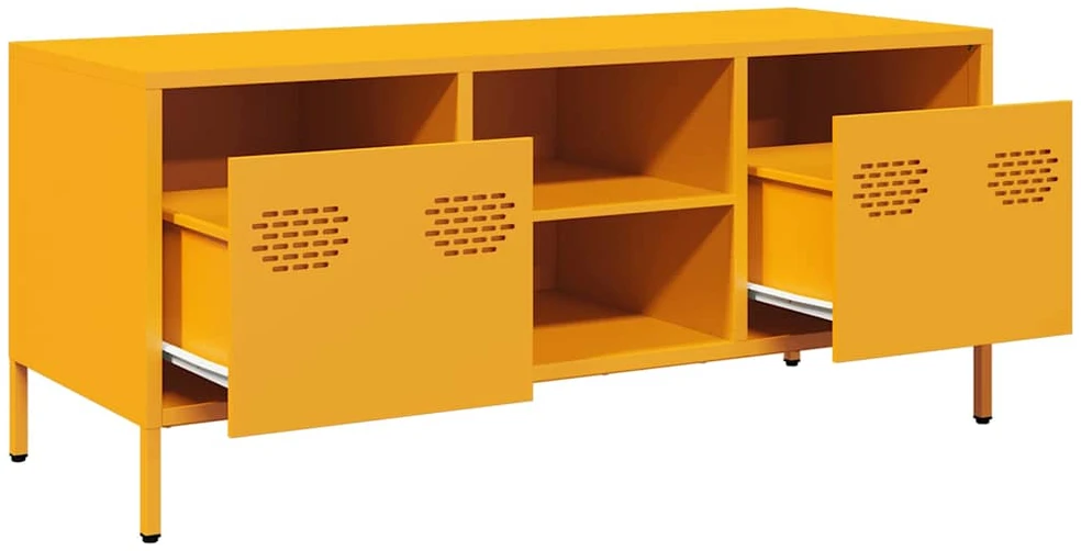 TV staliukas Televizoriaus spintelė, garstyčių, 101,5x39x43,5cm, plienas